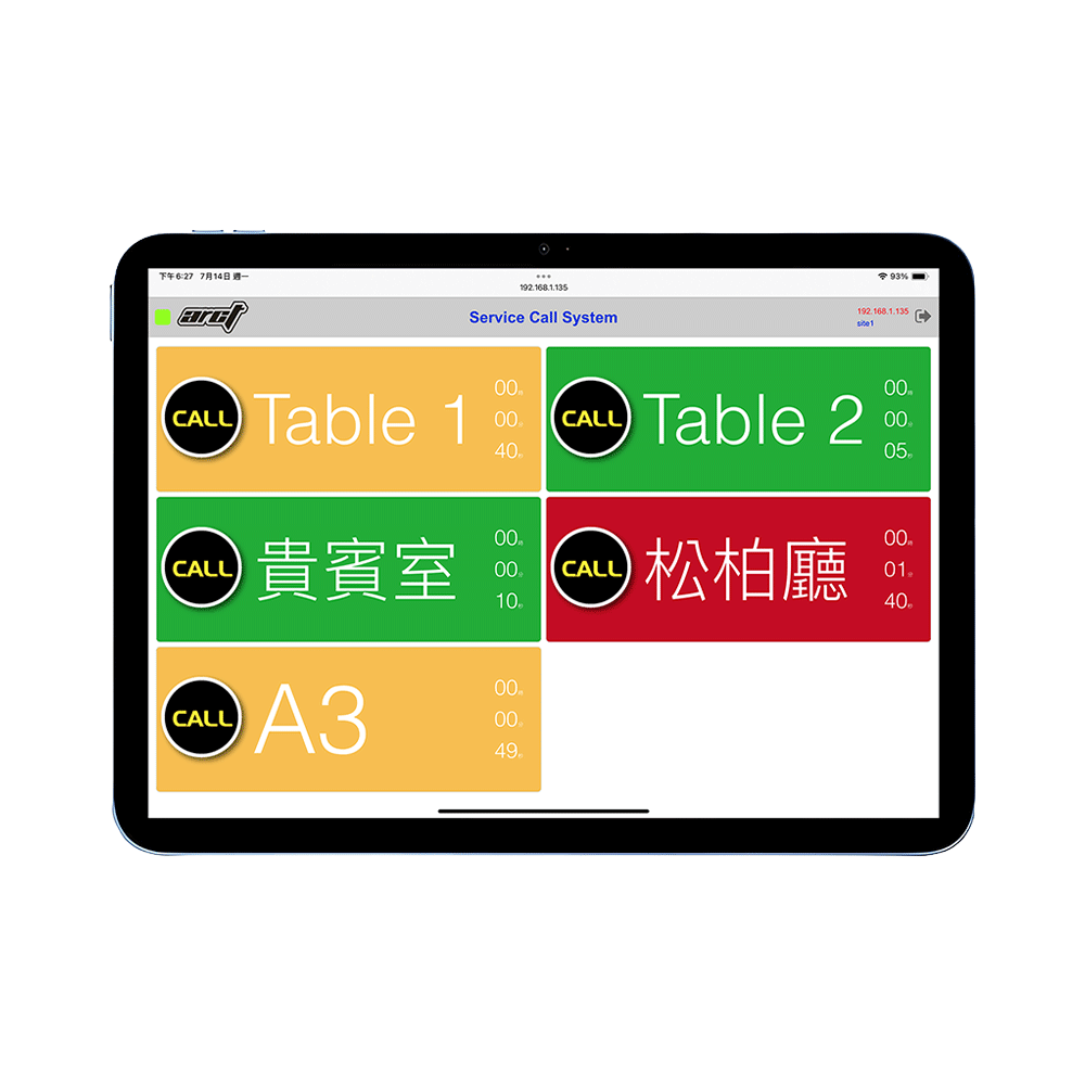 無線服務鈴系統 SCS 系統架構圖